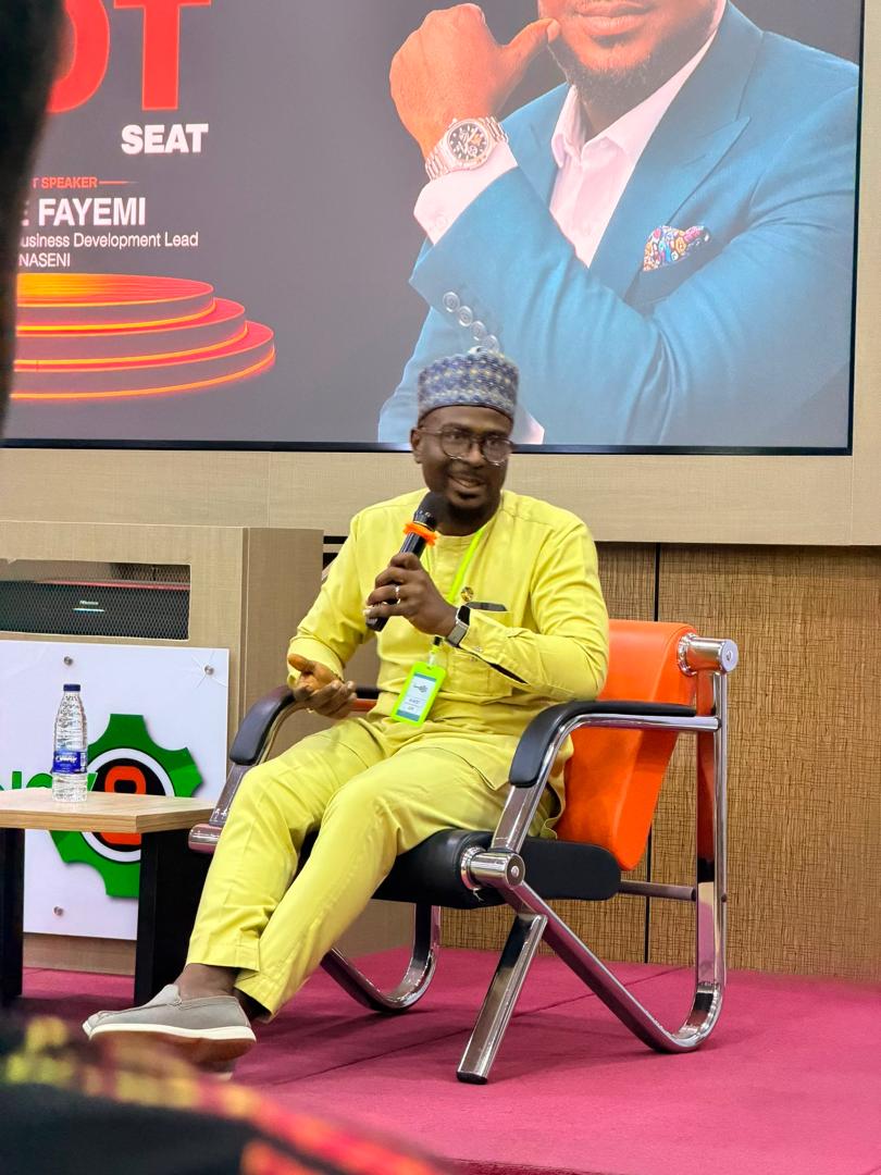 Dele Fayemi speaking on a panel